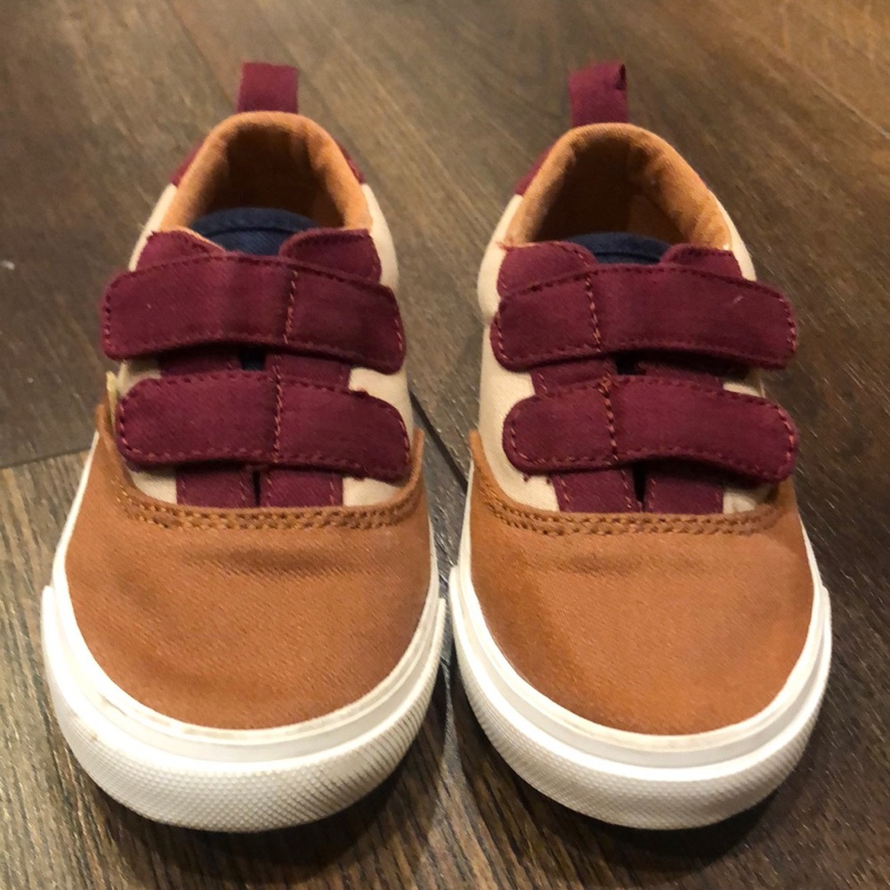 Old Navy Toddler Velcro Shoes in Tan, Brown, Maroon, and Navy
